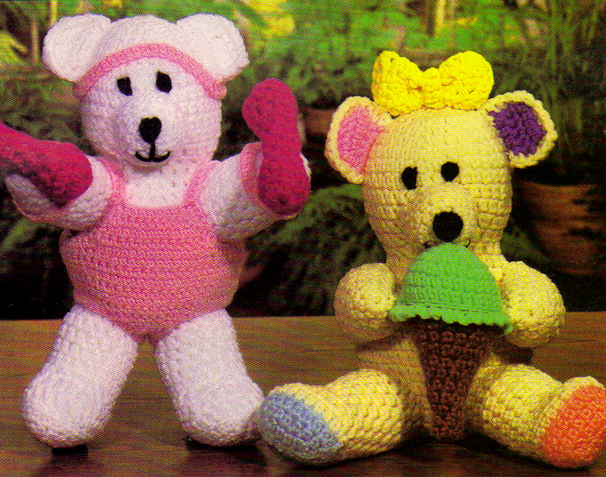 CUTE Before & After Teddies/Bear/Toy/ Crochet Pattern INSTRUCTIONS ONLY