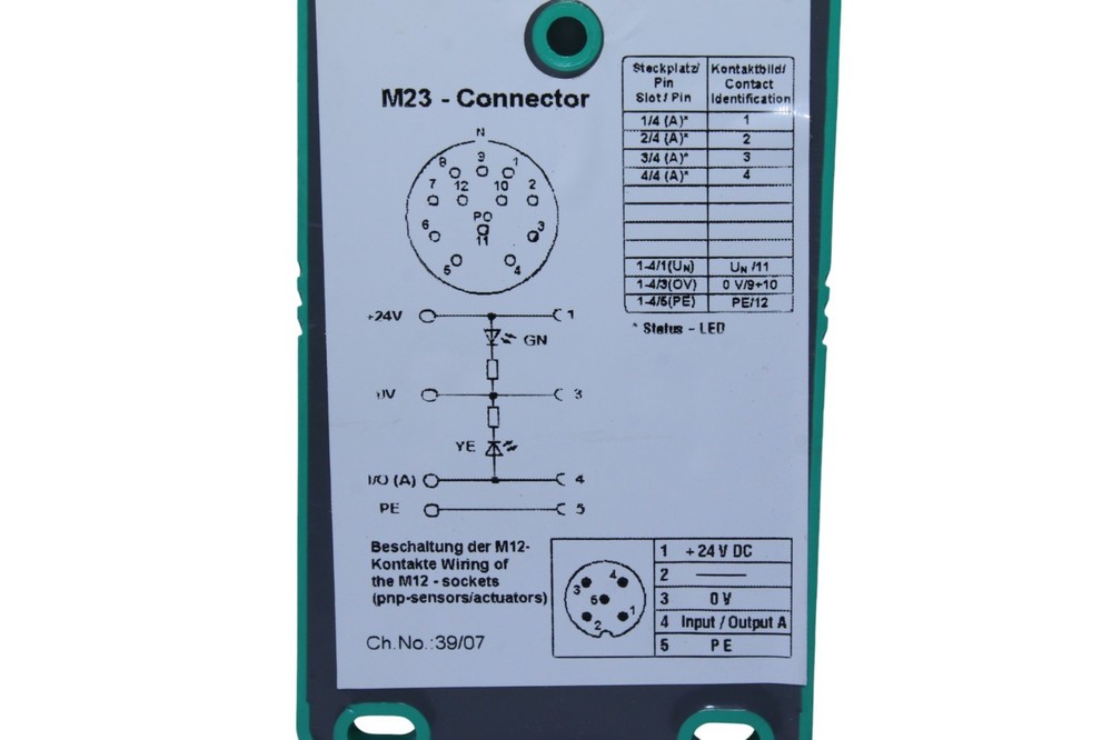 PEPPERL+FUCHS V1-4A-E2-M23 DISTRIBUTOR BOX