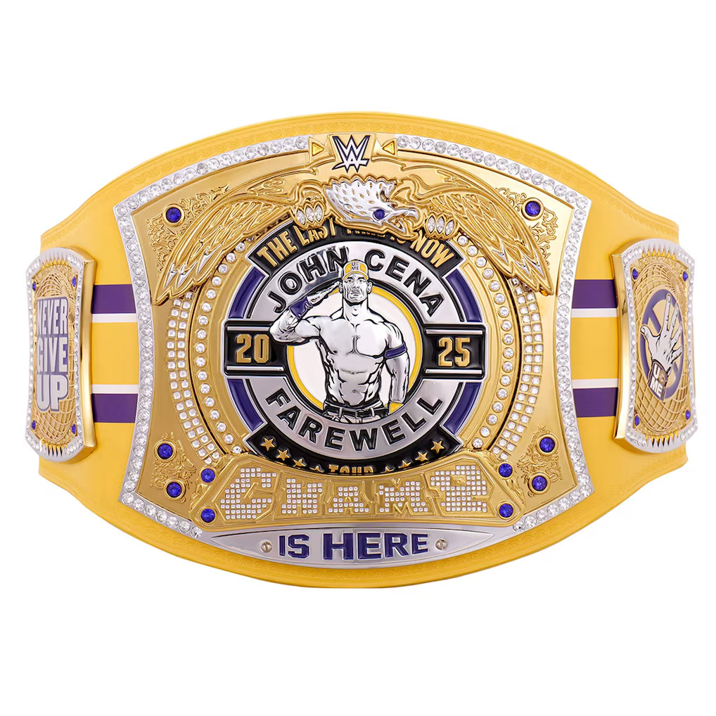 Cena Farewell Tour 2025 Bakersfield Spinner Championship Replica Title Belt
