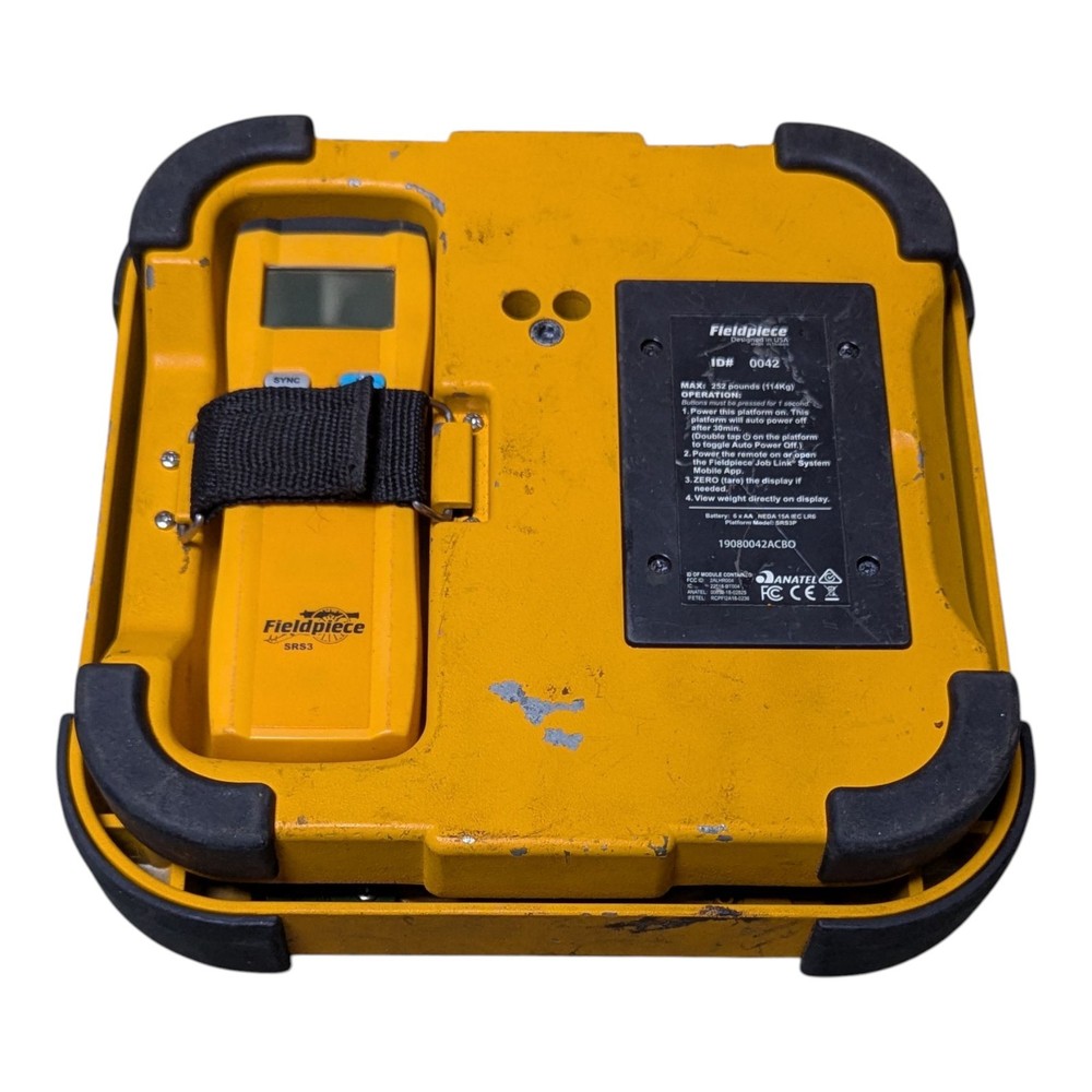 Fieldpiece SRS3 Wireless Refrigerant Scale with Remote TESTED