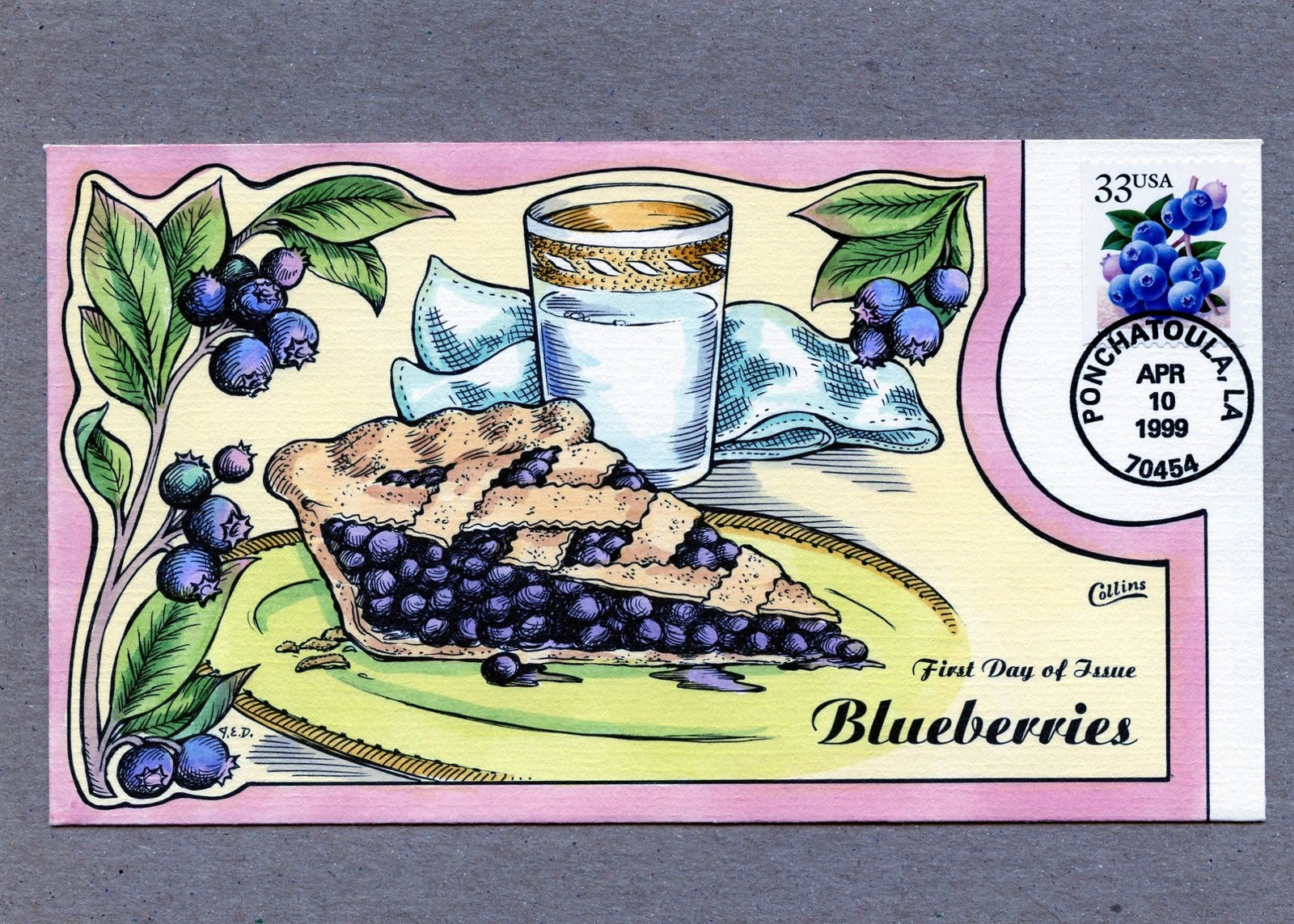 WWLF COLLINS FDC   BERRIES   3294   BLUEBERRIES
