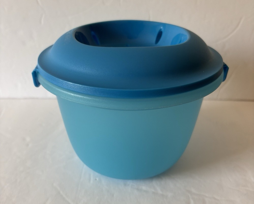 Tupperware Junior Microwave Rice Maker Blue 6972A-4