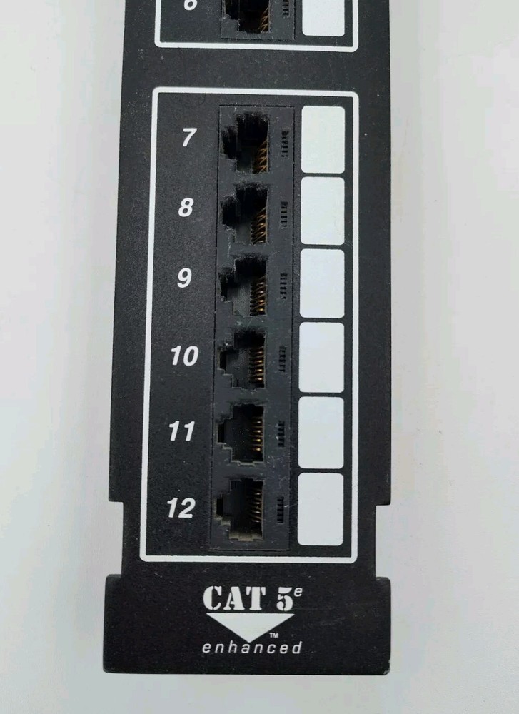 ✅EXCELLENT CONDITION ICC CAT-5 Enhanced 12-Port Patch Panel Ethernet📸SEE PICS📸