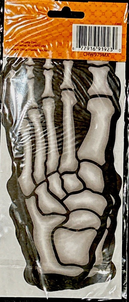 Halloween Skeleton Footprints Pathway Decor 16 Pc