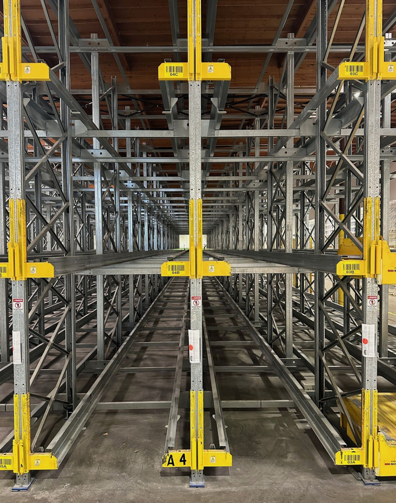 SSI SCHAEFER AUTOMATIC PALLET RACKING SYSTEM
