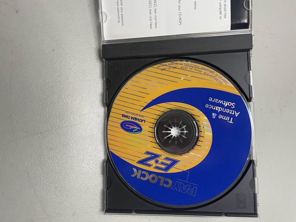 Pay Clock EZ Lathem Time Software