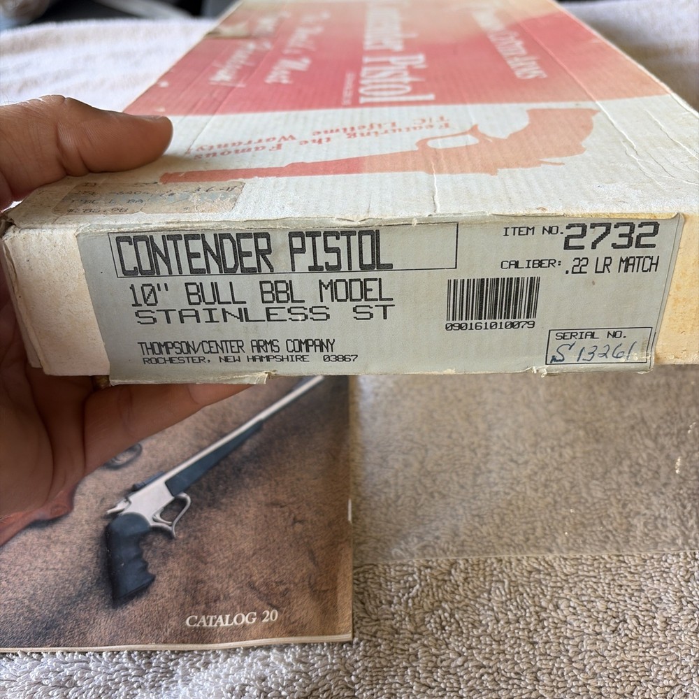THOMPSON CONTENDER BOX WITH MANUAL - 2732