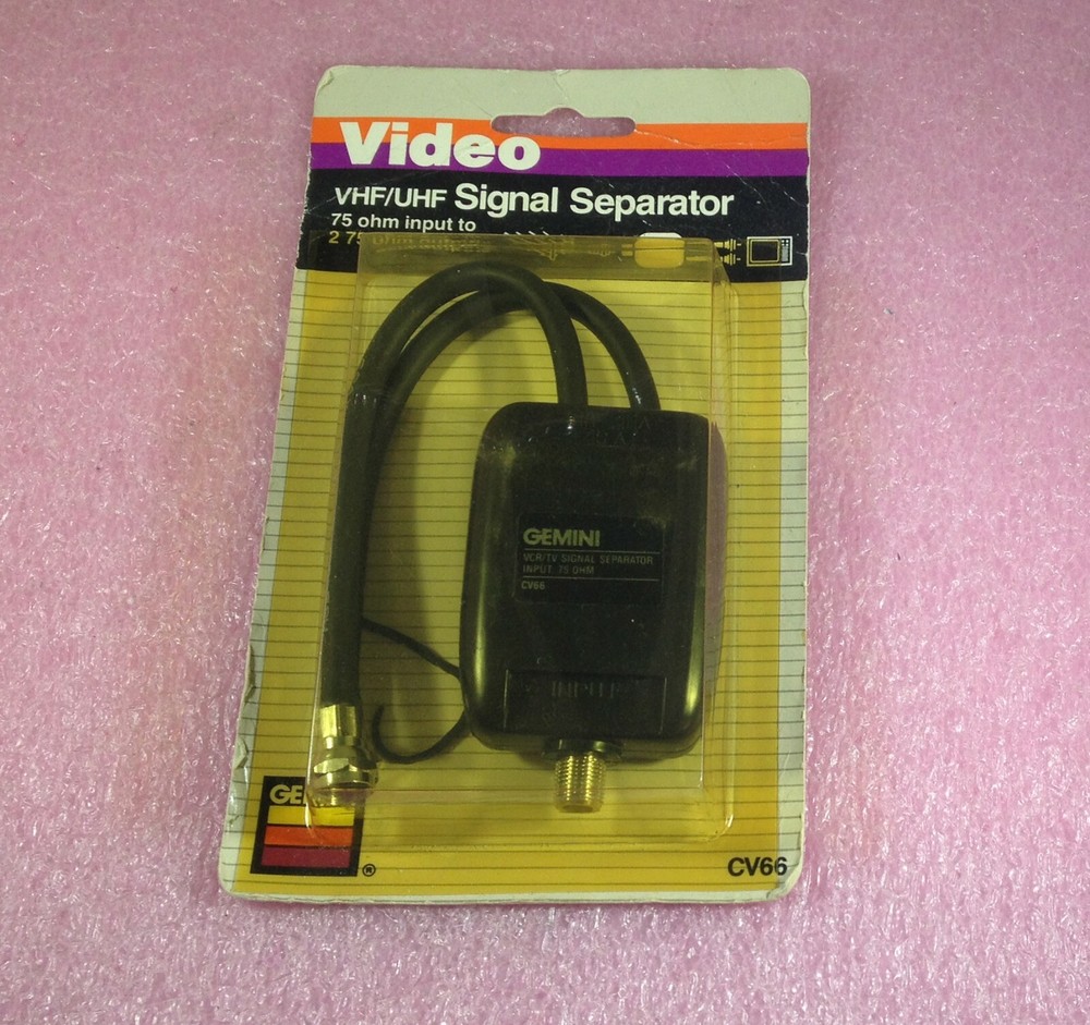 GEMINI CV66 VHF/UHF SIGNAL SEPARATOR 75 OHM INPUT 2 X 75 OHM OUTPUTS - SEALED