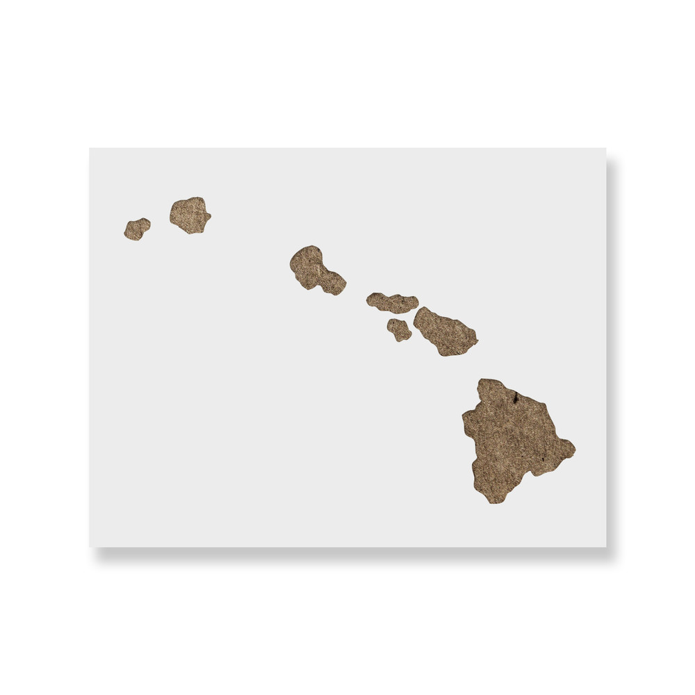 Hawaii State Stencil - Durable & Reusable Mylar Stencils