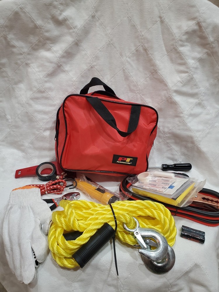 Performance Tool Deluxe Roadside Emergency Kit