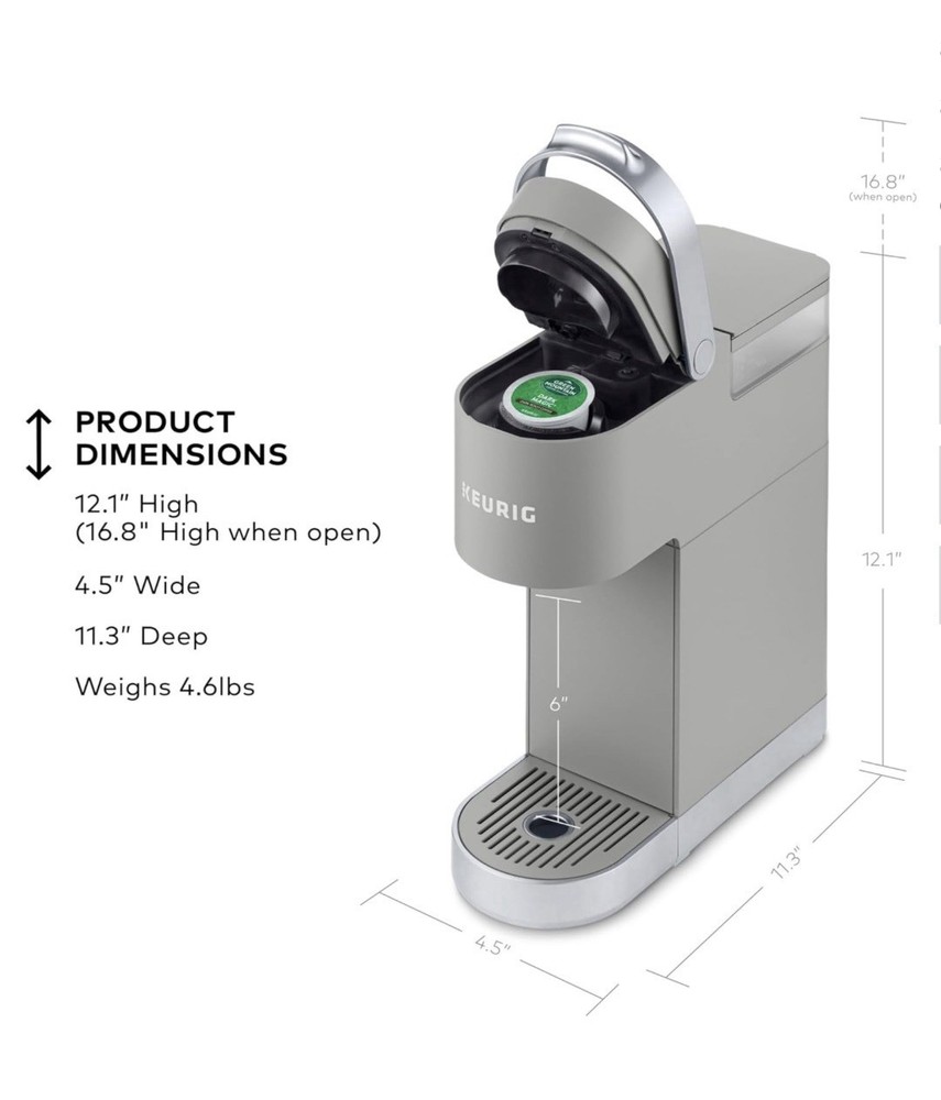 Keurig K-Mini Plus Single Serve K-Cup Pod Coffee Maker - Gray