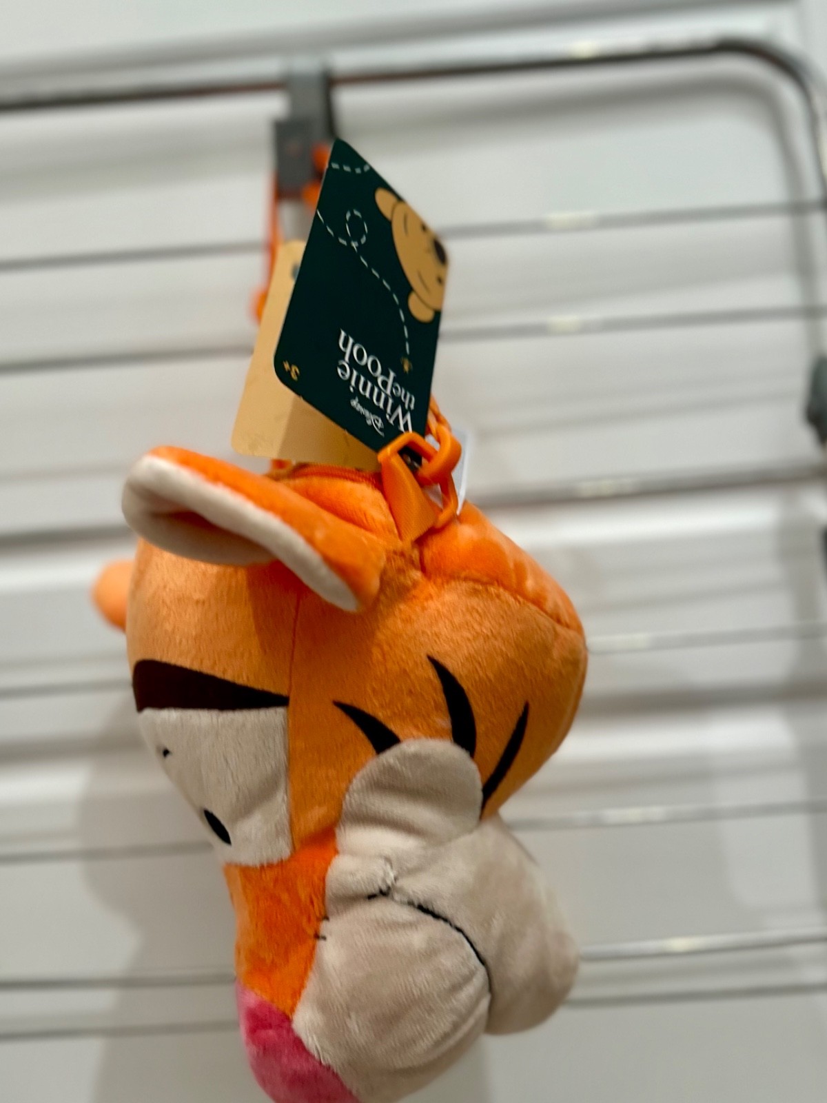 NEW Disney Parks Winnie the Pooh Zipper Purse Crossbody Tigger Head Plush Bag