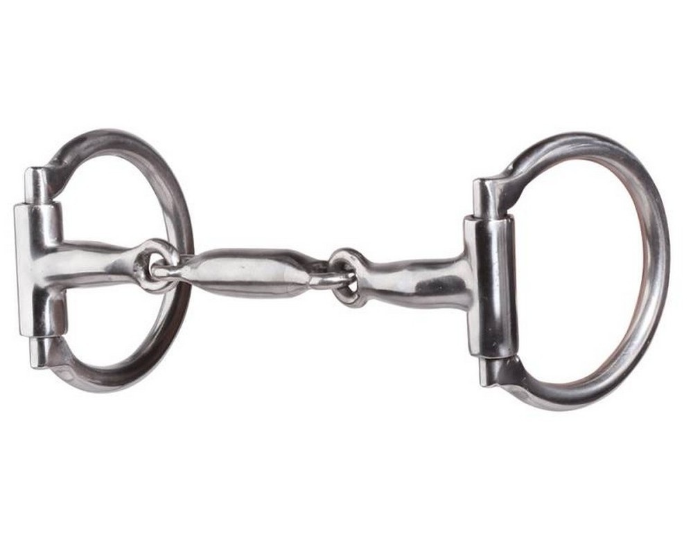 Professionals Choice Bit D-Ring Snaffle 5 1/4" Mouth Silver PCB-98A