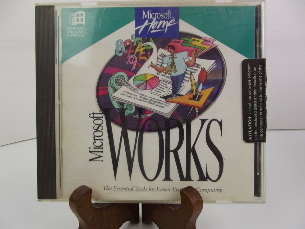 Microsoft Works CD-ROM Microsoft Home COA