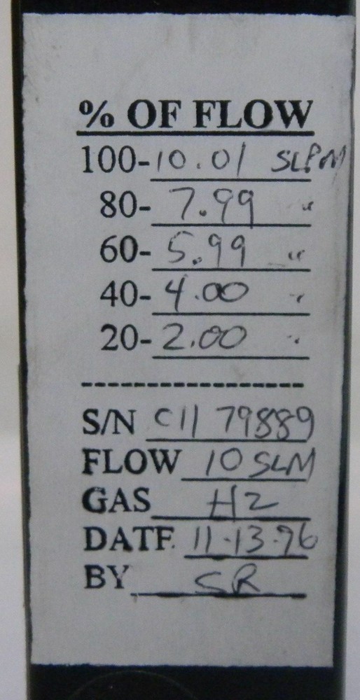 Unit UFC-1100A Mass Flow Controller, Gas- H2,Range- 10SLM, Used