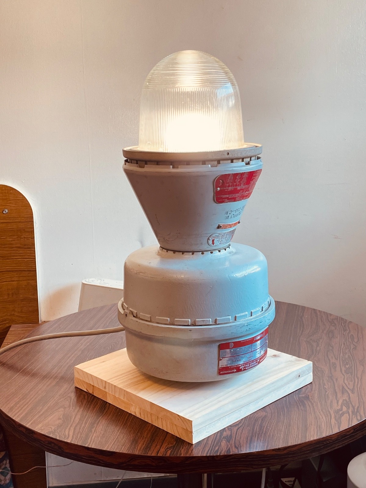 Table Lamp Appleton Codemaster, converted to regular bulbs Explosion proof