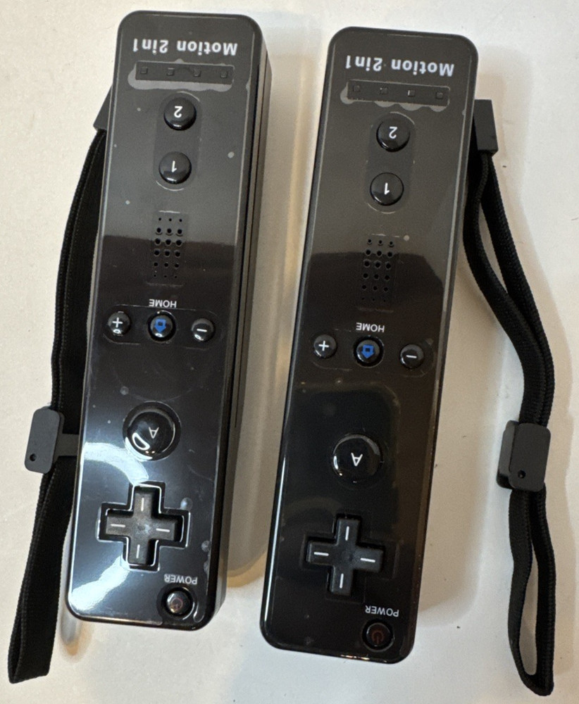 Black Wii Console Bundle RVL-101 Tested & Working