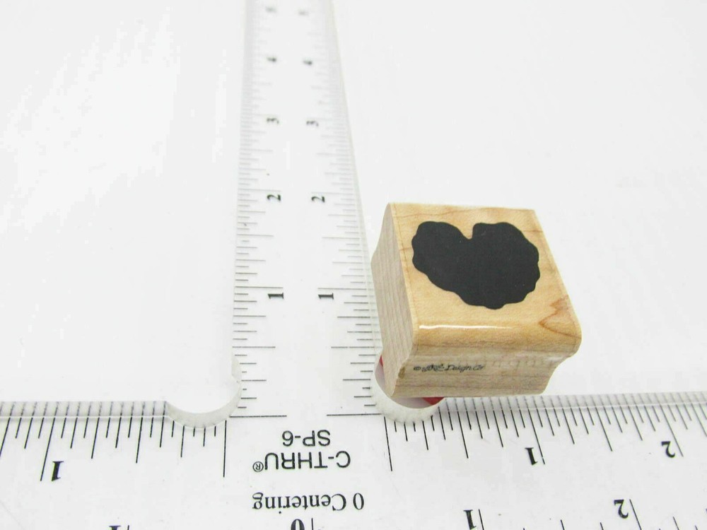 Melting Heart Rubber Stamp - Stamp Set D252