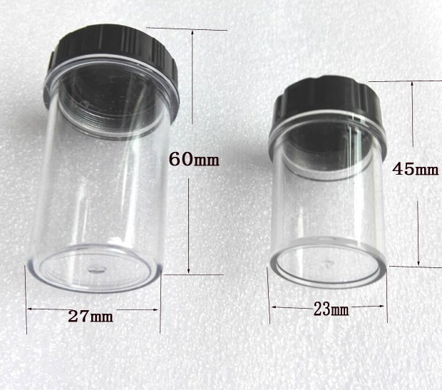 195mm Microscope Objective Lens Plastic Box Protective Case RMS Thread 5PCS/Lot