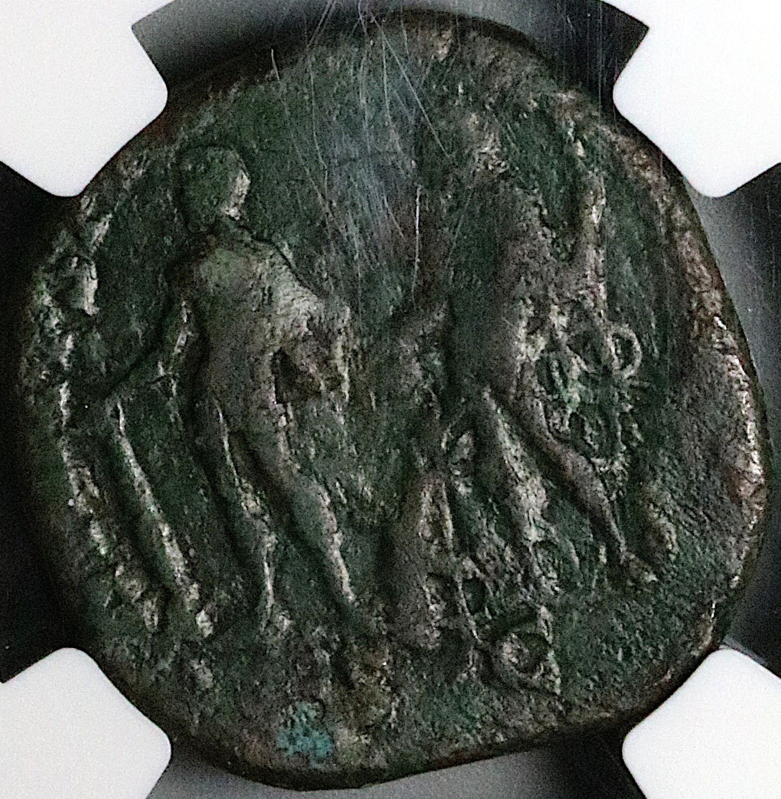 194 NGC VG Septimius Severus Sestertius Rare Hercules Bacchus Niger (23110801C)