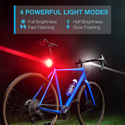 2 Set USB Rechargeable LED Bicycle Headlight Bike Front Rear Lamp Cycling Light