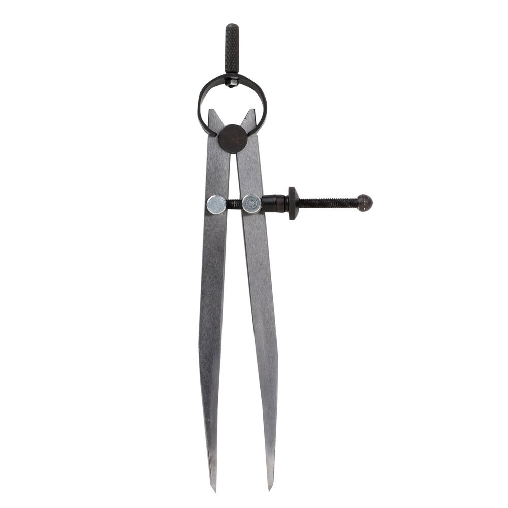 6-Inch Adjustable Lockable Steel Divider Compass for Precise Measurements