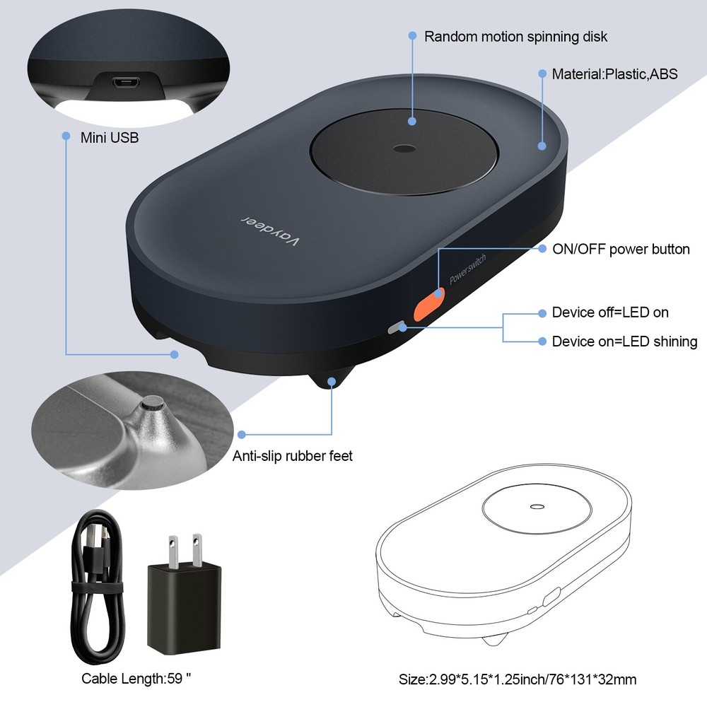 Mouse Jiggler Mouse Mover Mouse Movement Simulator with ON/OFF Switch