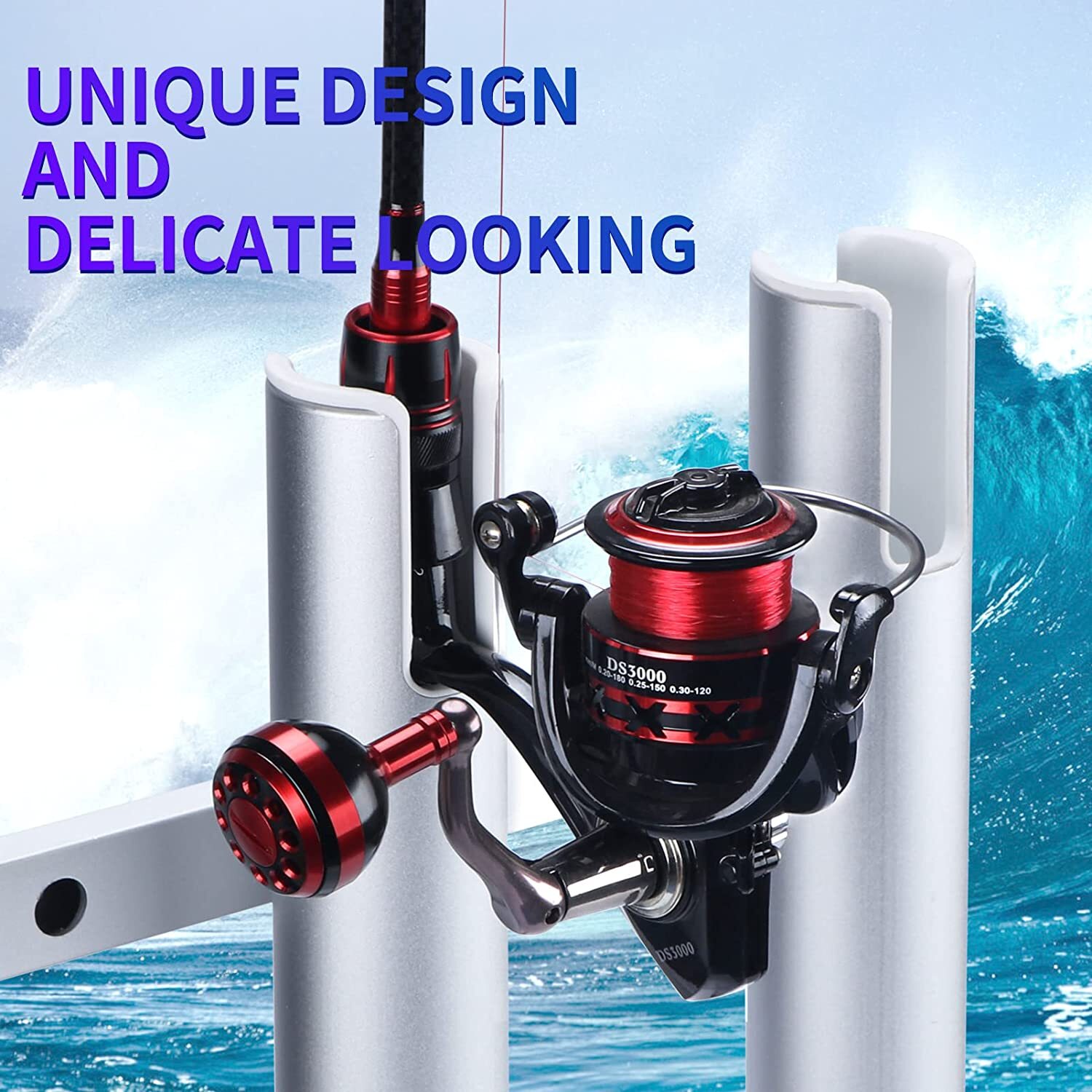 Multi-Aluminum Boat Rod Holder for Fishing 3/4 Tubes Link Rod Pod Exclusive