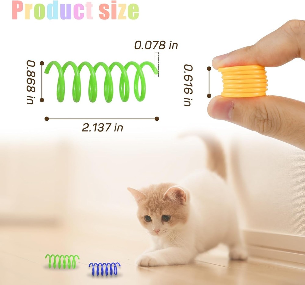 Interactive Cat Spiral Creative Spring Toy to Kill Time & Keep Fit Sturdy &