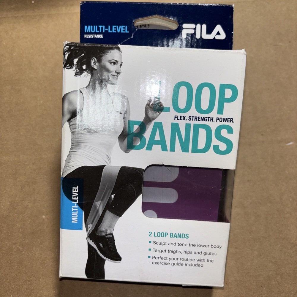 FILA Multi  Level Resistance 2 Loop Bands Blue/Purple
