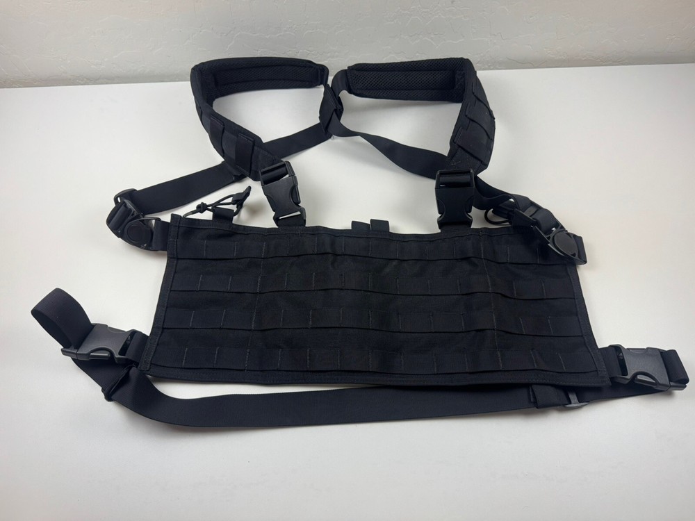 CONDOR Modular Chest Panel Tactical Harness Rig Vest Black