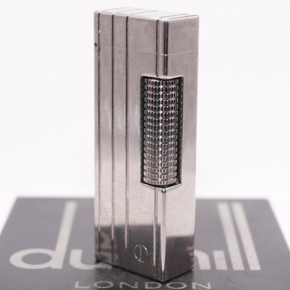 Dunhill Lighter Palladium 4 LINE Pattern_Ultrasonically cleaned _Working