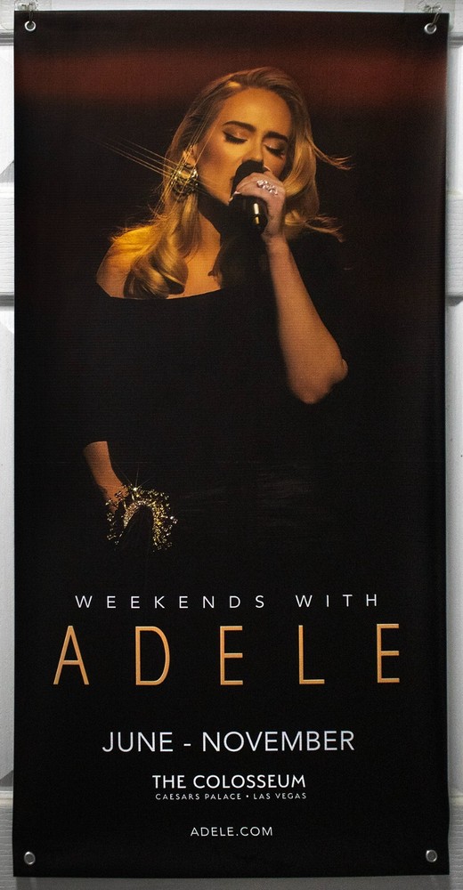 Weekends with ADELE Vinyl Banner (100 x 50) Las Vegas Residency 2023 Promo