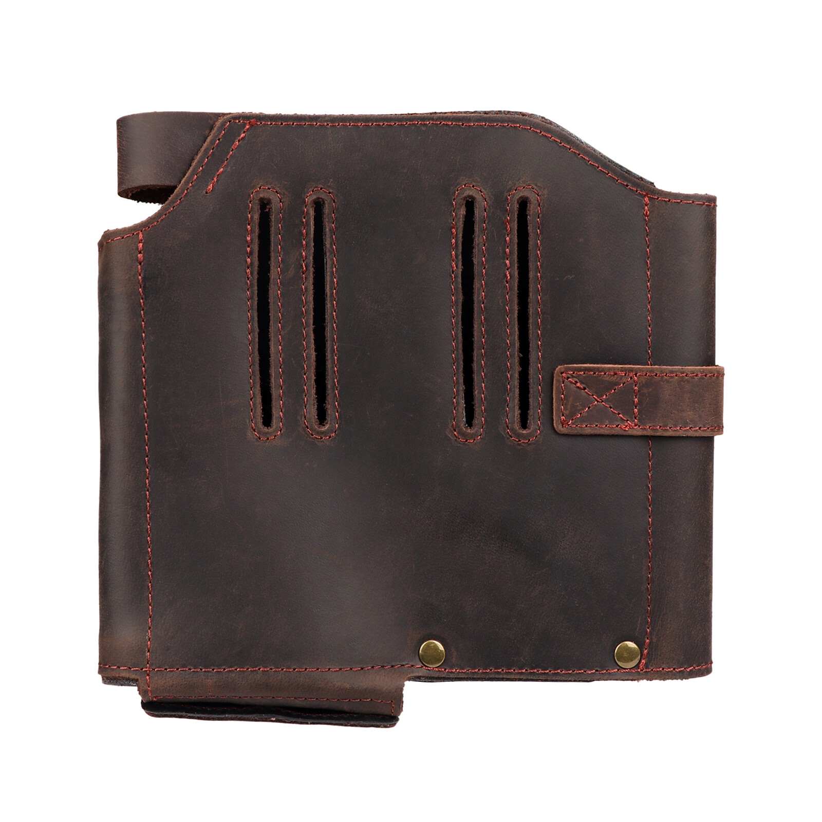 TOURBON Leather Heavy Duty Axe Belt Pouch Loggers Felling Hatchet Head Cover