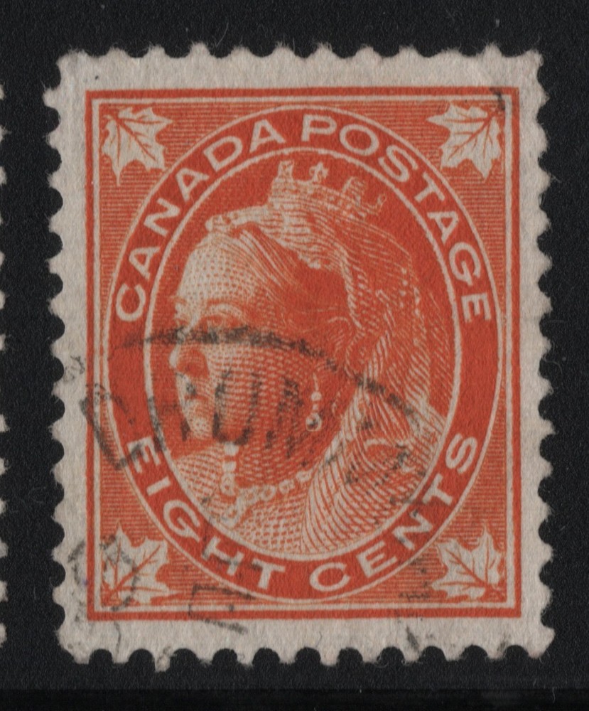 #72 Leaf 8c Canada used well centered