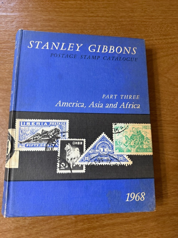 STANLEY GIBBONS POSTAGE STAMP CATALOGUE 1968 Part 3 America Asia Africa HC phila