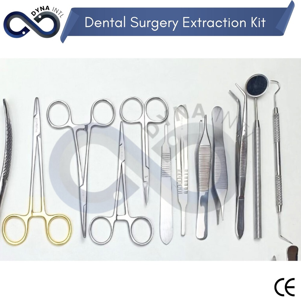 German 74 Pc Oral Dental Surgery Extracting Elevators Forceps Instrument Kit Set