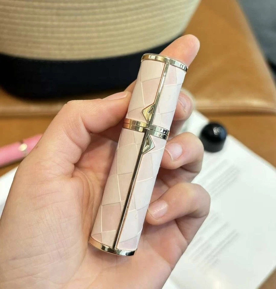 Portable Mini Refillable Atomizer Cowhide Material Travel Size 5ml