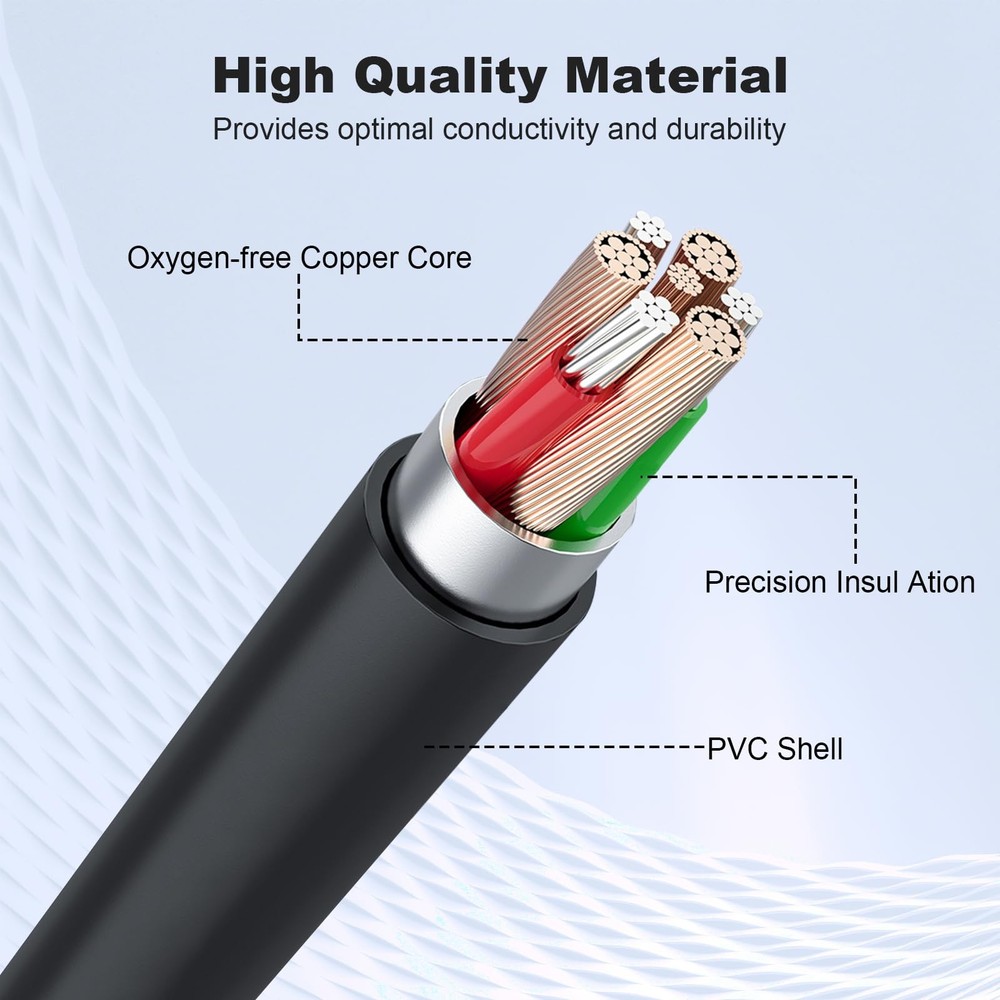 USB Data Charging Cable Cord with HyperX QuadCast 2, SoloCast, QuadCast S USB...