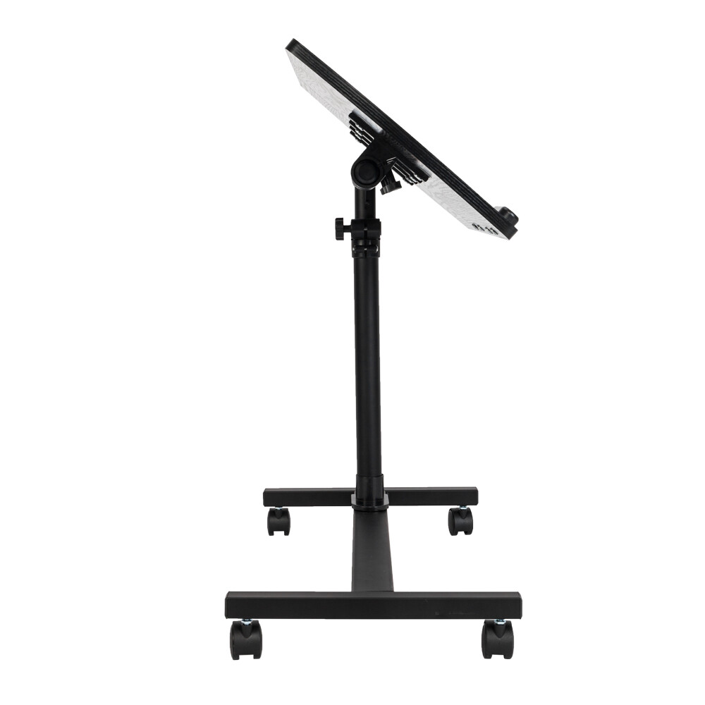 Laptop Table 4-Wheel Multifunctional Flat Surface Lifting Style Computer Desk US