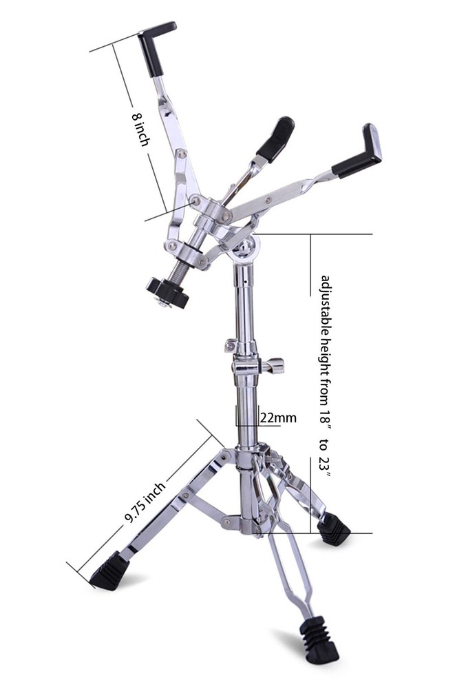 Snare Drum Stand Practice Pad Stand Double Braced Tripod Sturdy Support