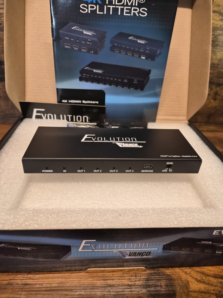 Evolution by Vanco EVSP4K12 Premium 4K HDMI 1x2 Splitter with HDR