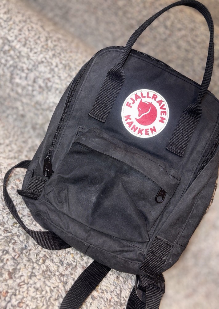 Fjallraven Kanken Mini Classic Backpack 23561- 550 Black
