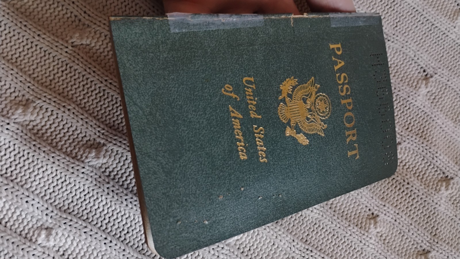 VINTAGE PASSPORT USA 1967 TRAVEL UK and The Netherlands