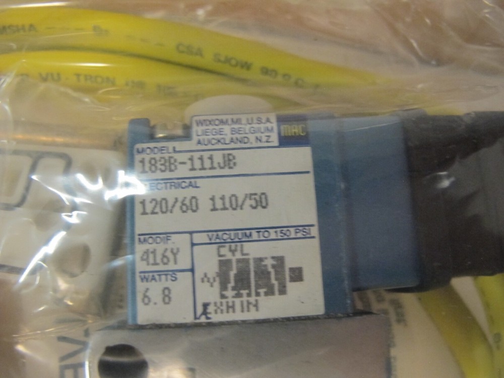 MAC 183B-111JP SOLENOID VALVE NEW