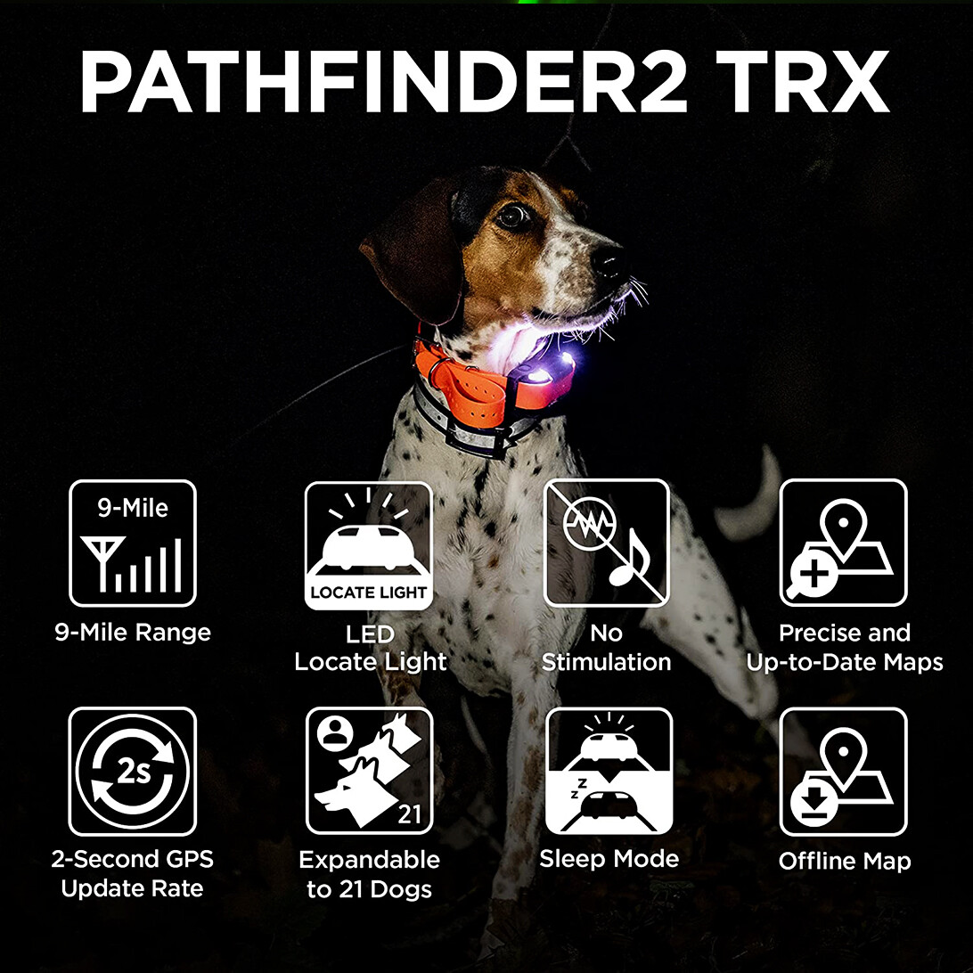 Dogtra PATHFINDER2 GPS Dog Collar Tracking Only Receiver LED Locate Light