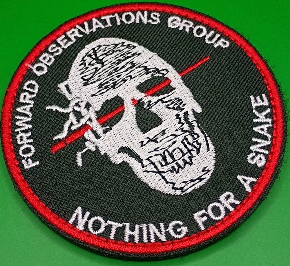 FOG Forward Observations Group Patch Nothing for a Snake Tactical Hook & Loop