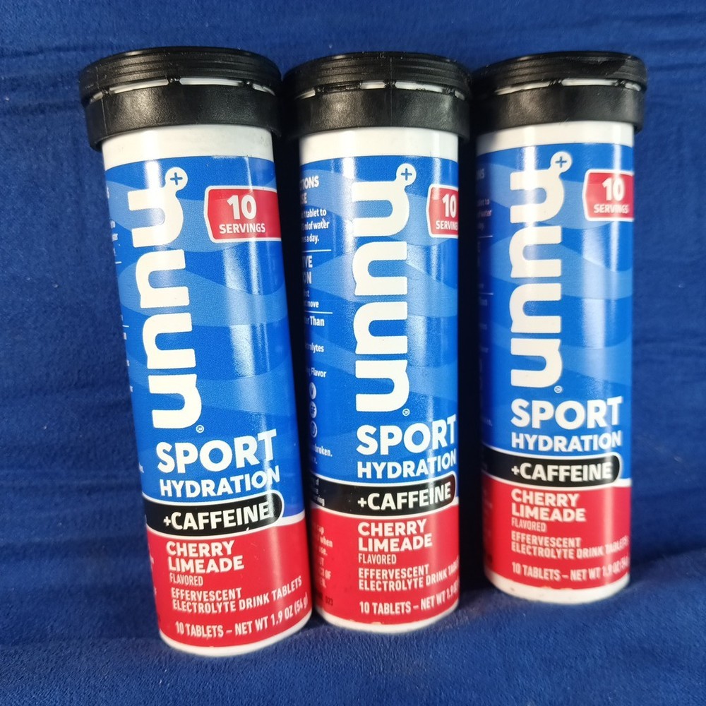 (3 )Nuun Sport Hydration + Caffeine Effervescent Electrolyte Cherry Limeade