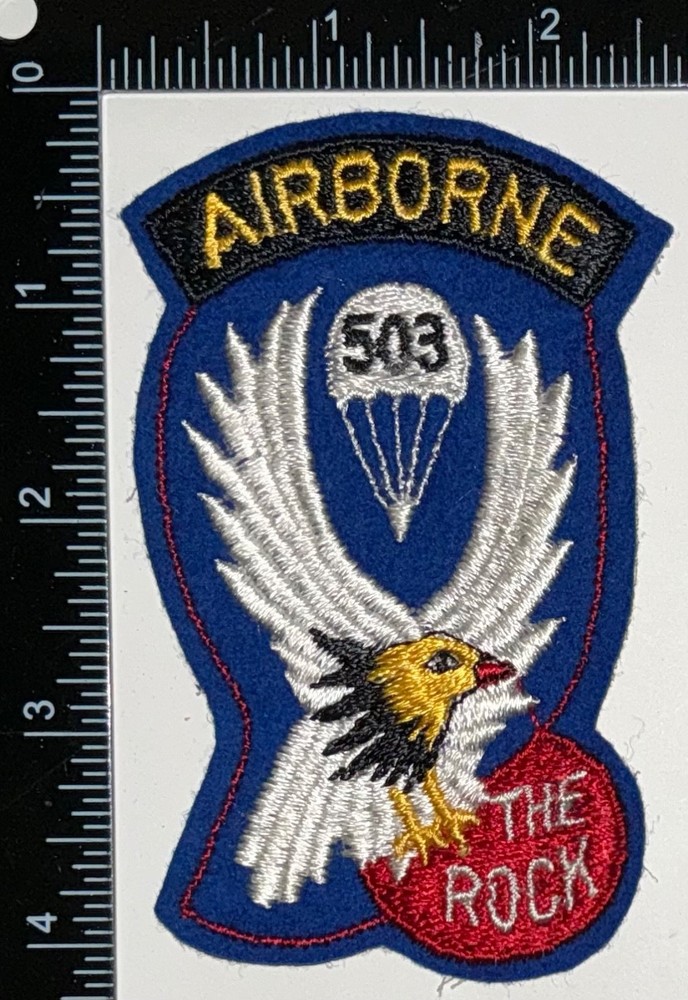 WWII 503rd PIR Parachute Infantry Regiment Airborne FELT Patch