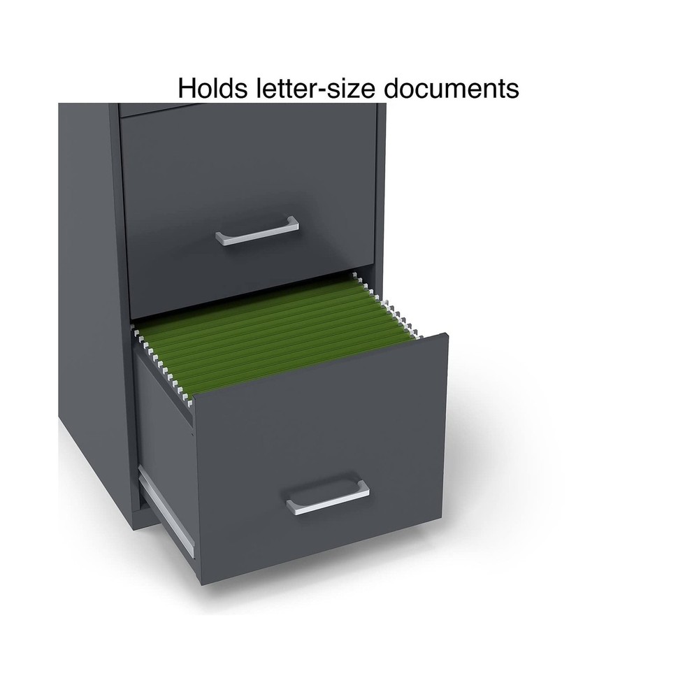 Staples 3-Drawer Vertical File Cabinet, Letter Size Documents, Lockable & Mob...